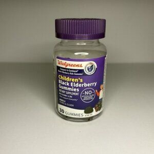 Walgreens Childrens Black Elderberry Gummies 30 Count